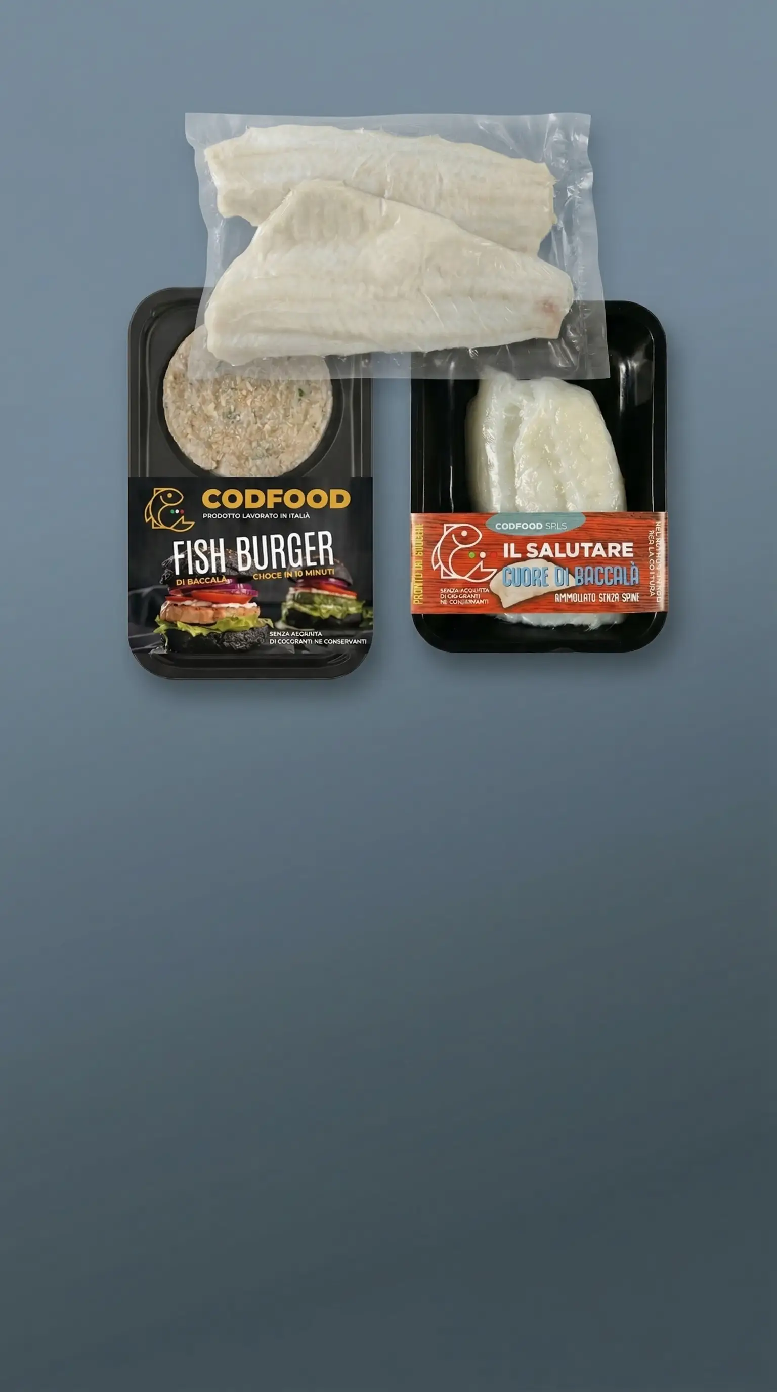 Prodotti Codfood: baccalà e stoccafisso ammollati confezionati per la filiera professionale