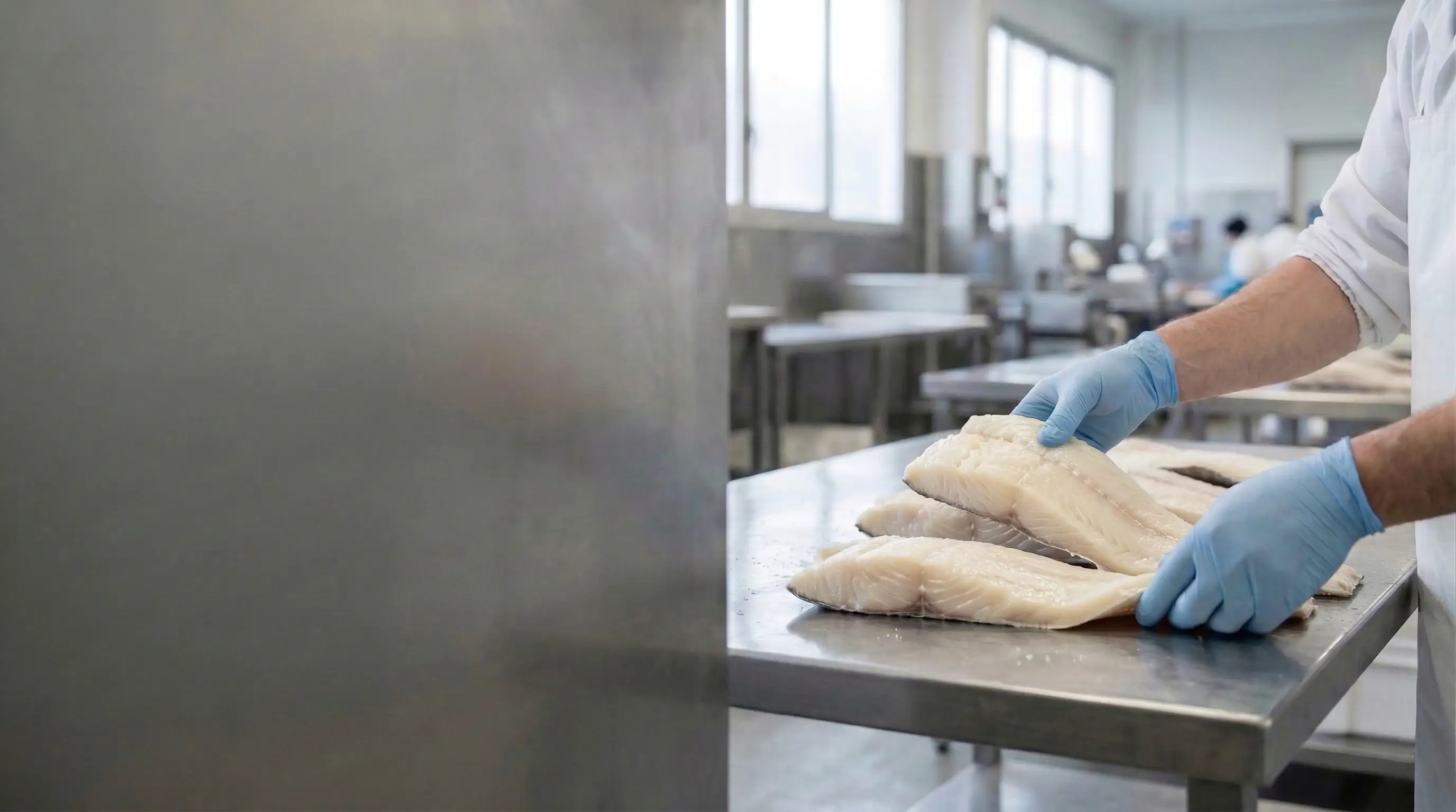 Lavorazione del baccalà nelle celle di bagnatura Codfood