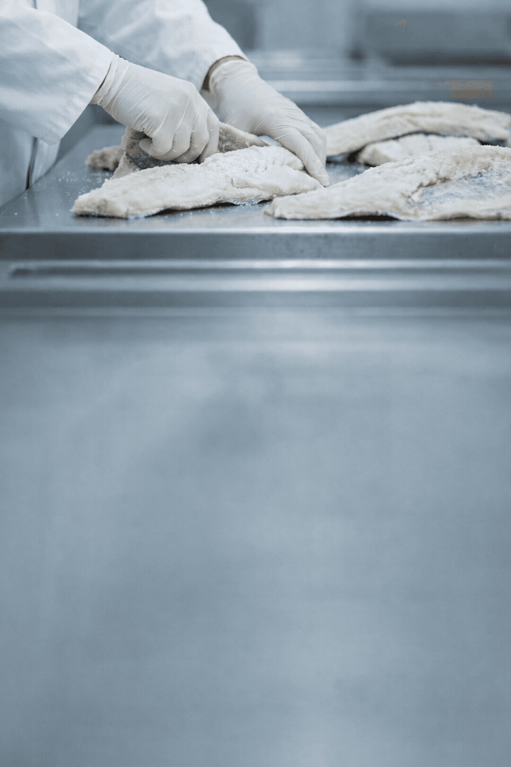 Lavorazione del baccalà nelle celle di bagnatura Codfood