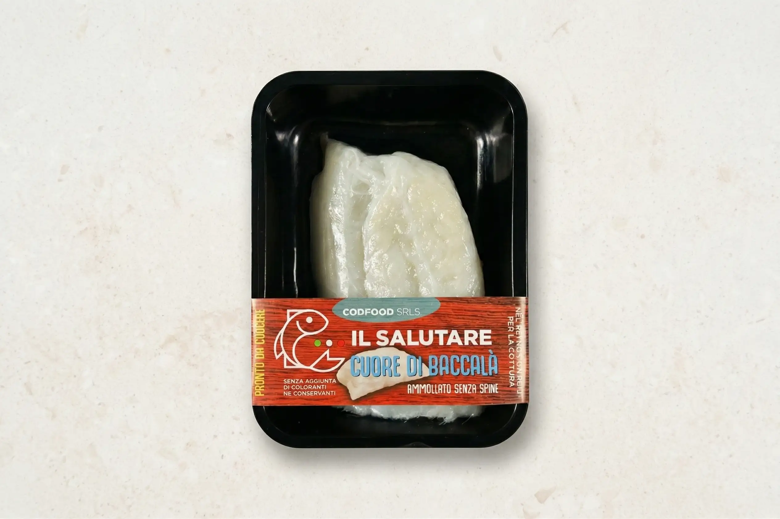 Vaschette skin di baccalà ammollato Codfood